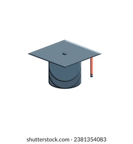 3D Education School Icon. Realistic 3D Education Icon Design Element. Vector Illustration