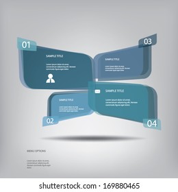 3d effect infographic elements with various icons suitable for infographics, web layout, presentations, etc. Eps10 vector illustration 