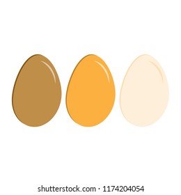 3d eggs on a white background. Vector illustration design.