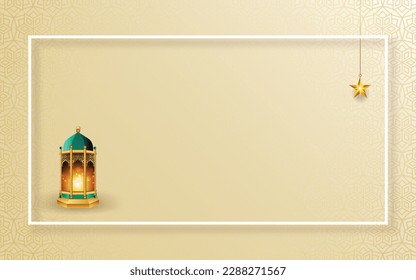 3d eid mubarak eid al fitr greeting card banner with idul fitri azha ramadan islamic ornament arabesque background
Translation: "Muslim fasting month and celebration day after fasting".