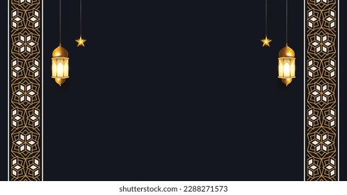3 d eid mubarak eid al fitr tarjeta de saludo banner con idul fitri azha ramadan ornamento islámico fondo arabesco
Traducción: "Mes de ayuno musulmán y día de celebración después del ayuno".