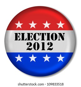 3D Election 2012 Badge (EPS10 Vector)