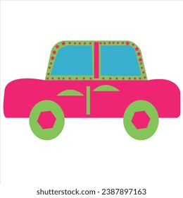 3d electric car with power cable, ecology icon. electric car near the charging station. fossil car refueling petrol gas station. electric car charging sign. 3d vector electric vehicle image