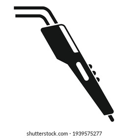 3d electronic pen icon. Simple illustration of 3d electronic pen vector icon for web design isolated on white background
