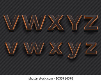 3D Elegance Font set