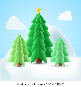 3d elements of christmas, santa claus, christmas tree,bell, gingerbread man,gift in clay style. vector and illustration.