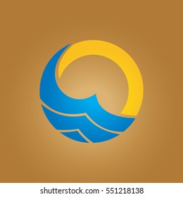 3D ellipse icon logo symbol