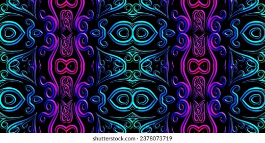 emboscadas 3D lujosas batik étnico dayak tradicional Java indonesia con hermosas flores línea de arte diseño gradiente 