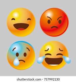 3D emoji icon set