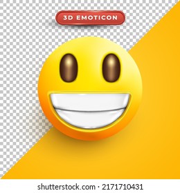 3d emoji with smiling expression
