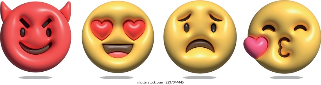 Realistic Emoji Angry sets