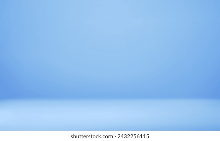 3d Empty light blue studio abstract background with spotlight effect. Product showcase backdrop. concept for your graphic design poster banner and backdrop. 3d rendering. Vector illustration