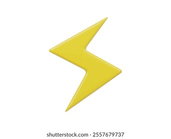 3d energy icon isolated illustration