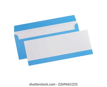 3d Envelope mockup template front view