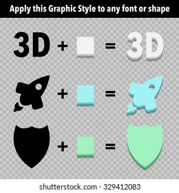 3d Extruder Graphic Styles