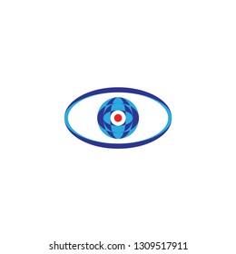 3D eye logo design