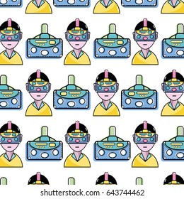 3d eyeglasses virtual experience game background