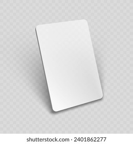 3D Falling Blank Clear Paper Card Templates. EPS10 Vector