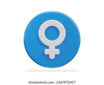 Ilustración vectorial de símbolo hembra