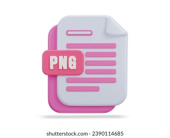 3d file png symbol icon vector illustration