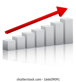 3d financial graph stat business background 