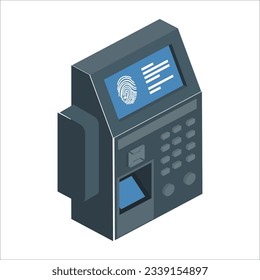 3d Fingerprint access control device. Biometric id background with electronic access control device. fingerprint attendance device. Finger print machine or time the attendance machine with access.2198