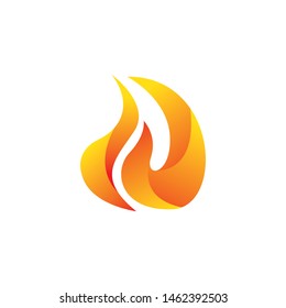 3D fire gradient logo design, fire gradient logo design, flame symbol, campfire logo