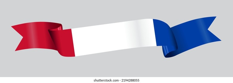 3D Flag of Netherland on a fabric ribbon.