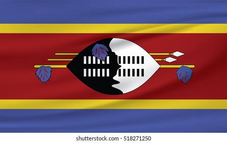 3D Flag of Swaziland