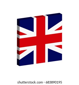 3d flag of United Kingdom