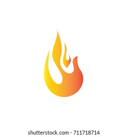 3d flame logo