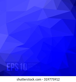 3D Flat Blue Abstract Background EPS10