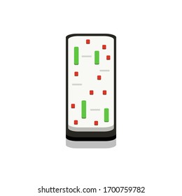 3D flat design style Japanese food : Battleship roll or Gunkanmaki sushi of Imitation crab stick or kanikama salad icon isolated on white background illustration in vector