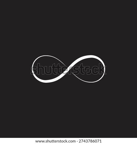3d flat infinity curves smooth motion symbol vector 