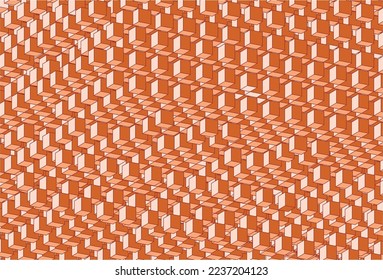3d floating brown vector cube background