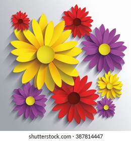 3d floral background
