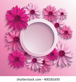 3d floral background.