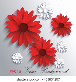 3d floral background.