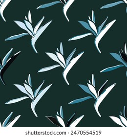 3d floral seamless pattern. 3d illustration. Luxury design for wallpaper, textile print. 