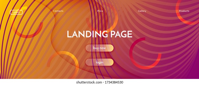3d Flow Pattern. Business Futuristic Liquid. Fluid Line Banner. Orange Flow Pattern. Wave Modern Wallpaper. Minimal Illustration. Red Vivid Shapes Movement. Memphis Flow Pattern.
