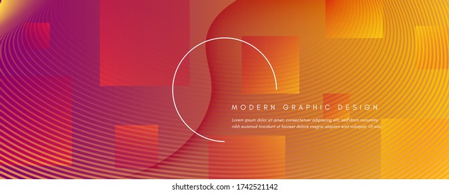 3d Flow Pattern. Minimal Dynamic Motion. Fluid Lines Brochure. Orange Flow Pattern. Vivid Modern Landing Page. Business Website 