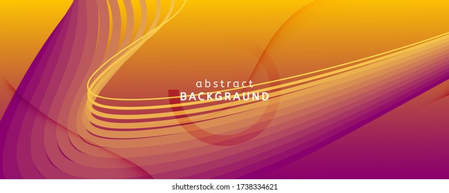 3d Flow Pattern. Minimal Futuristic Flyer. Fluid Lines Poster. Red Flow Pattern. Wave Modern Movement. Technology Illustration. Orange Color Shapes Landing Page. Vibrant Flow Pattern.