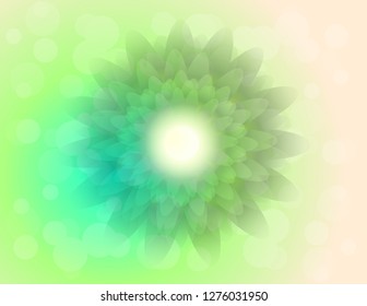 3D flower bright background