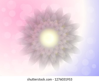 3D flower bright background