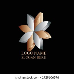 3D flower logo for commercial use