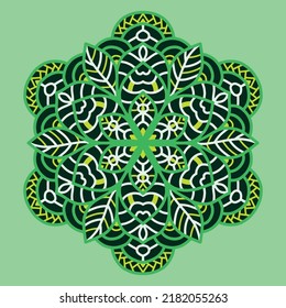 3d Flower Mandala Pattern. Lace 3D Mandala. Multilayer SVG Laser Cut File