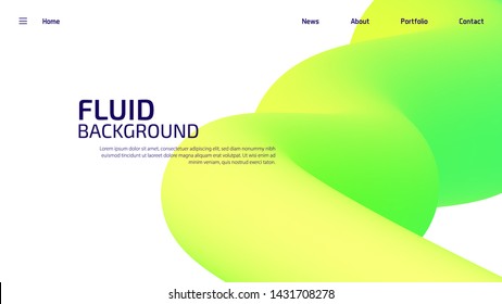 3D flowing blend gradient trendy wallpaper design for web site, colorful fluid shape isolated on gradient background, futuristic design backdrop for poster, cover, flyer, music club, landing page