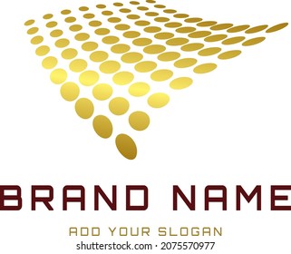 3D Flowing logo design template