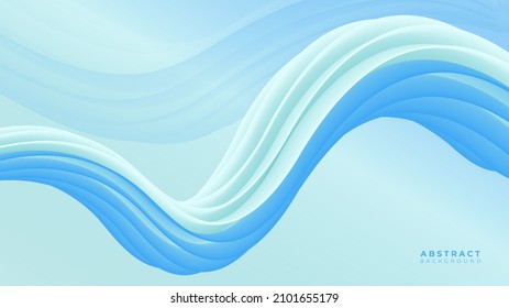 3d fluid background blue color modern design. Blue Abstract Fluid Background. Wavy blue Abstract Background Vector. 