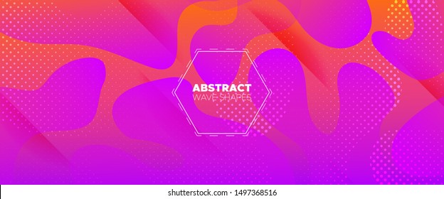 3d Fluid Background. Neon Gradient Poster. Colorful Graphic Wallpaper. Futuristic Motion. Abstract Flow Design. Minimal Poster. Vector Illustration. Digital Template. Abstract Wave Shapes.
